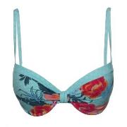 Esprit Peony Beach Padded Push Up Bikini Turkos Mönster C 36 Dam