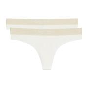 Marc O Polo Casual Thong Trosor 2P Vit bomull X-Small Dam