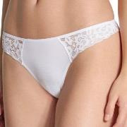 Calida Trosor Natural Comfort Lace Thong Vit bomull X-Small Dam