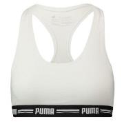 Puma BH Iconic Racer Back Bra Vit Large Dam