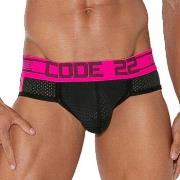 Code 22 Kalsonger Motion Push-Up Brief Svart/Rosa X-Large Herr