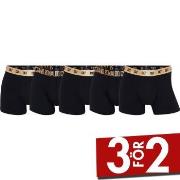 CR7 Cristiano Ronaldo Kalsonger 5P Organic Cotton Trunks Black/Gold bo...