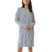 Mey Cyra Nightshirt Vit/Marin X-Small Dam