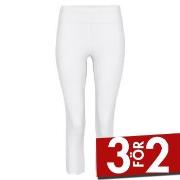 Decoy Capri Leggings Vit ekologisk bomull XX-Large Dam