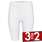 Decoy Mid-length Capri Leggings Vit ekologisk bomull Medium Dam