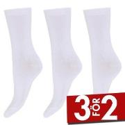 Decoy Strumpor 3P Cotton Socks Vit Strl 37/41 Dam