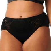 Sloggi Trosor 4P Chic Midi Lace Briefs Svart bomull 42 Dam