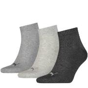 Puma Strumpor 3P Quarter Socks Grå Strl 47/49