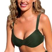 Wiki Basic Adjustable Bikini Top Mörkgrön D 75 Dam