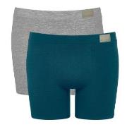 Sloggi Kalsonger 2P Men GO Natural Short Blå/Grå bomull Medium Herr