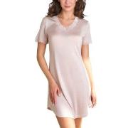 Lady Avenue Silk Jersey Nightgown Champagne silke Medium Dam