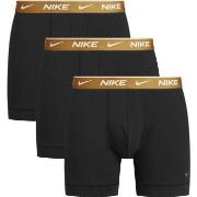 Nike Kalsonger 9P Everyday Cotton Boxer Svart/Guld bomull Large Herr