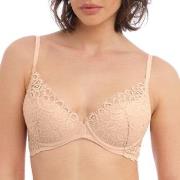 Wacoal BH Raffine Plunge Push Up Bra Beige C 90 Dam