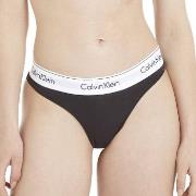 Calvin Klein Trosor 2P Modern Cotton Thong Svart Large Dam