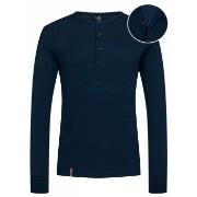 Dovre Organic Cotton Grand Dad Rib Shirt Marin ekologisk bomull Small ...