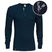 Dovre Organic Cotton Grand Dad Rib Shirt Marin ekologisk bomull Medium...