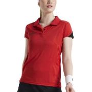 Craft Pro Control Impact Polo W Röd polyester Large Dam