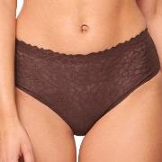 Sloggi Trosor 3P ZERO Feel Lace 2.0 High Waist Brief Brun X-Small Dam