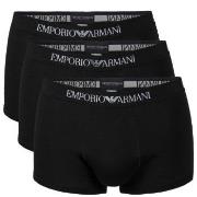 Armani Pure Cotton Trunks Kalsonger 9P Svart bomull Large Herr