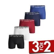 Björn Borg Kalsonger 5P Essential Shorts Solids Röd/Blå bomull X-Large...