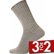 Egtved Strumpor Wool No Elastic Rib Socks Sand Strl 36/41