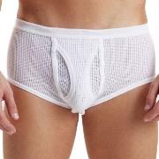 JBS Kalsonger Mesh Brief Vit bomull Large Herr