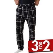 Björn Borg Core Pyjama Pants Svart/Rutig bomull Small Herr