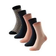 Schiesser Strumpor 5P Stay Fresh Women Bluebird Socks Rosa Mönstrad St...