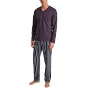 Calida Relax Streamline 5 Pyjama Plommon bomull XX-Large Herr