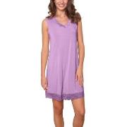 Lady Avenue Bamboo With Short Sleeve Nightdress Lila Bambu X-Large Dam