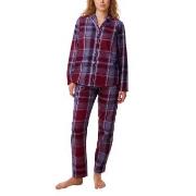 Triumph Boyfriend Pyjama PW X Checks Röd bomull 36 Dam