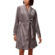 Triumph Fleece Robe Grå polyester 40/42 Dam