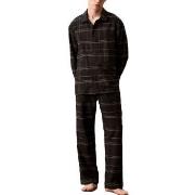 Calvin Klein Men Flannel Sleep Pant Svart bomull Small Herr