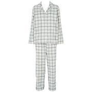 Missya Check Flannel Pyjama Blå/Vit bomull XX-Large Dam