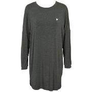 Missya Softness Long Sleeve Nightdress Mörkgrå modal Medium Dam