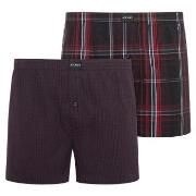 Jockey Kalsonger 2P Woven Boxer Shorts Röd bomull Medium Herr