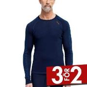 Dovre Jacquard Baselayer Marin ull Medium Herr