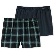 Schiesser Kalsonger 2P Boxershorts multipack Brun mönstrad bomull Medi...