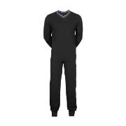 JBS V-Neck Jersey Pyjamas Svart bomull Large Herr