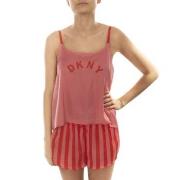 DKNY Walk The Line Cami And Boxer Korall polyester Small Dam