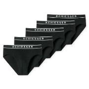 Schiesser Kalsonger 5P 95-5 Organic Cotton Rio Briefs Svart bomull Lar...