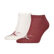 Calvin Klein Strumpor 2P Sneaker Monogram Socks Vit/Röd Strl 39/42 Her...