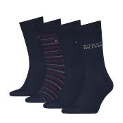 Tommy Hilfiger Strumpor 4P Men Classic Socks Tin Giftbox Marin Strl 43...