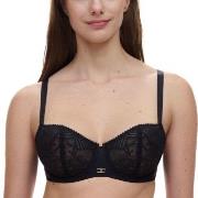 Chantelle BH Origins Lace Unlined Demi Bra Svart nylon E 80 Dam