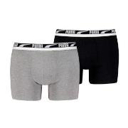 Puma Kalsonger 2P Men Multi Logo Boxer Svart/Vit bomull Medium Herr