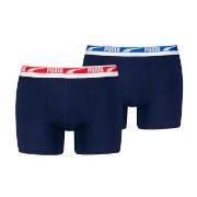 Puma Kalsonger 2P Men Multi Logo Boxer Marin bomull Medium Herr