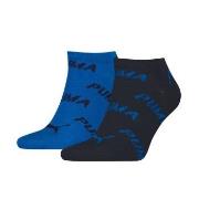 Puma Strumpor 2P BWT Sneaker Sock Svart/Blå Strl 35/38