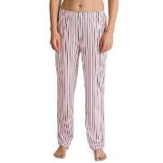 Calida Favourites Sleep Long Pants Rosa randig bomull Large Dam