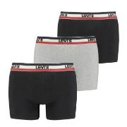 Levis Kalsonger 3P Logo Boxer Brief Svart/Grå bomull X-Large Herr