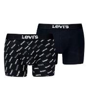 Levis Kalsonger 2P Logo Aop Boxer Brief Svart bomull XX-Large Herr